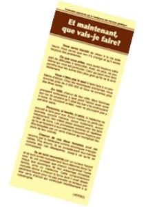 ET MAINTENANT QUE VAIS-JE FAIRE ? (LOT DE 10)
