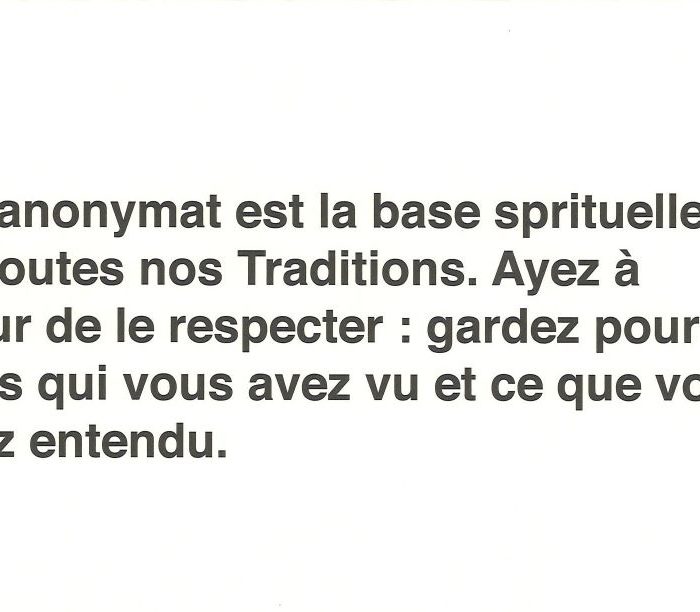 CHEVALET L'ANONYMAT