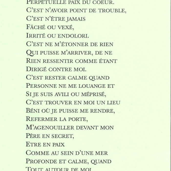 L'HUMILITE Format A4