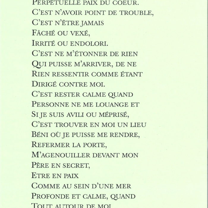 L'HUMILITE Format A4